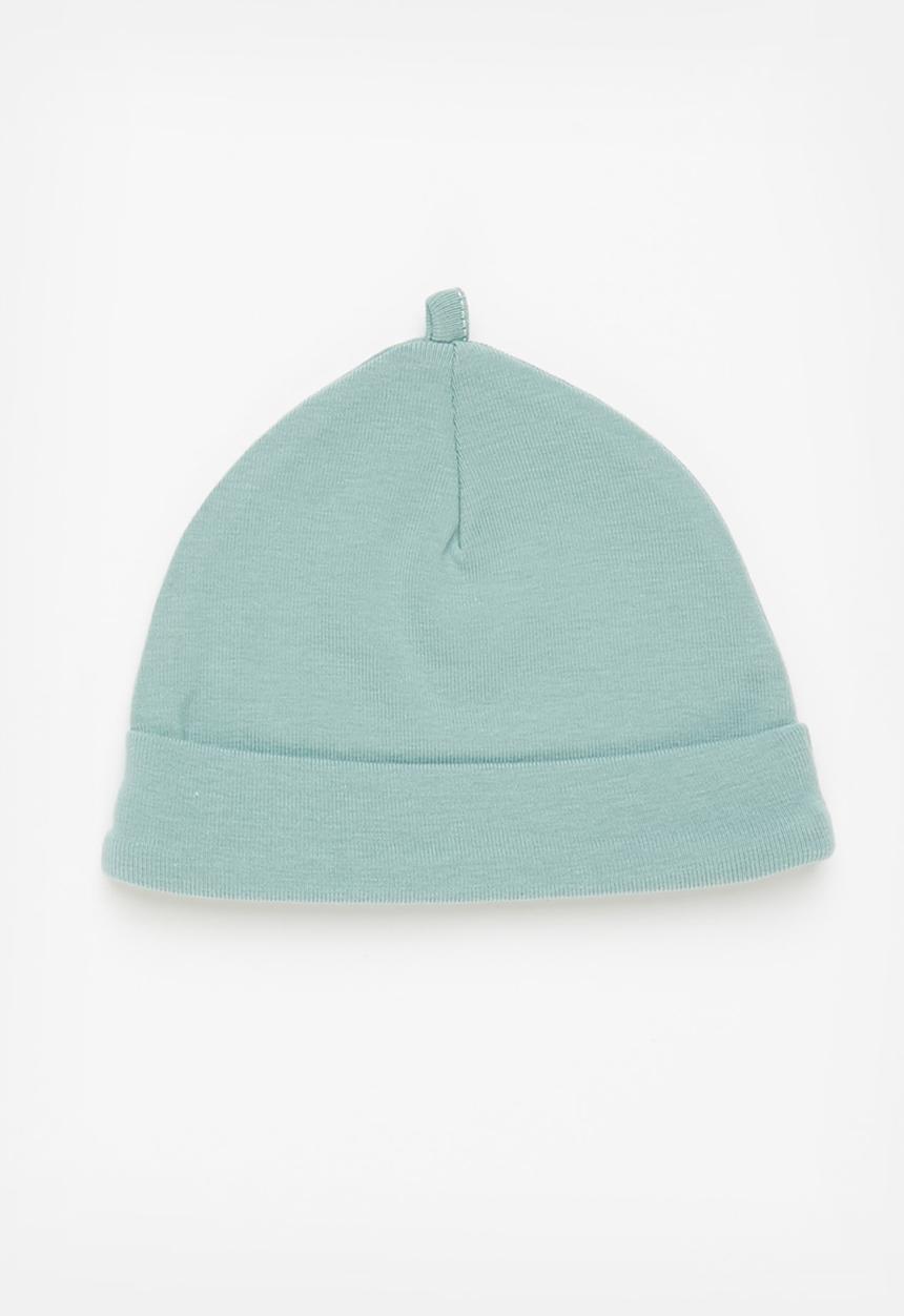 Pop Candy - Boys 2 pack beanie set - sage & blue