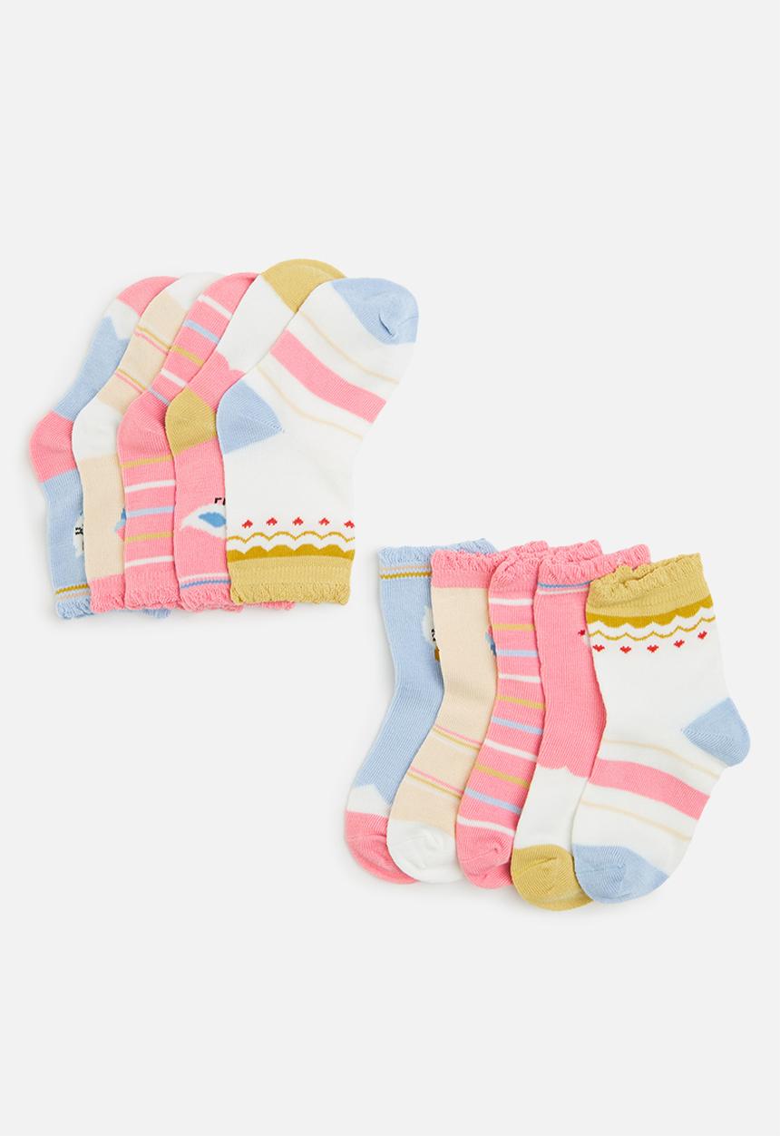 Pop Candy - Girls 5 pack socks - multi