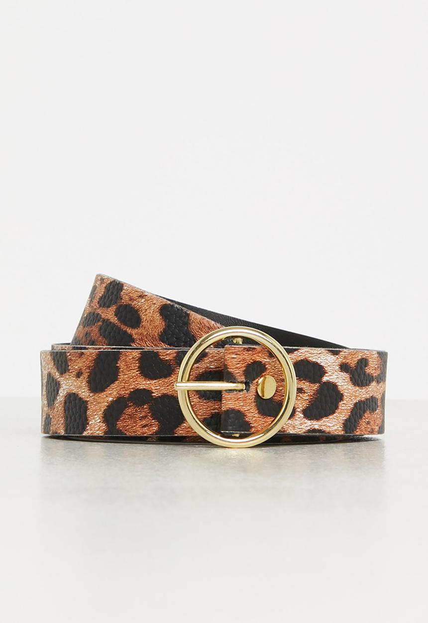 Superbalist - Minky pu belt - animal print