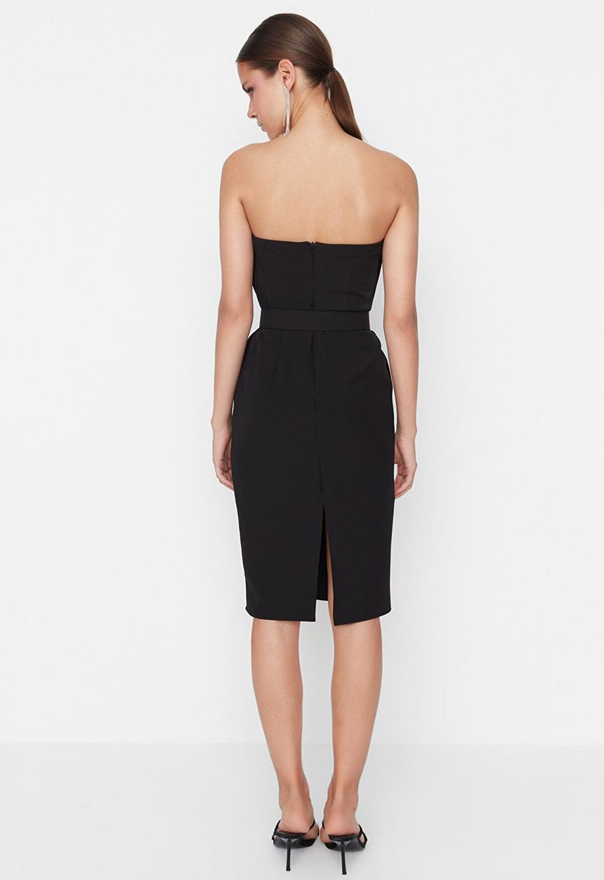 Trendyol - Ruffle top dress - black