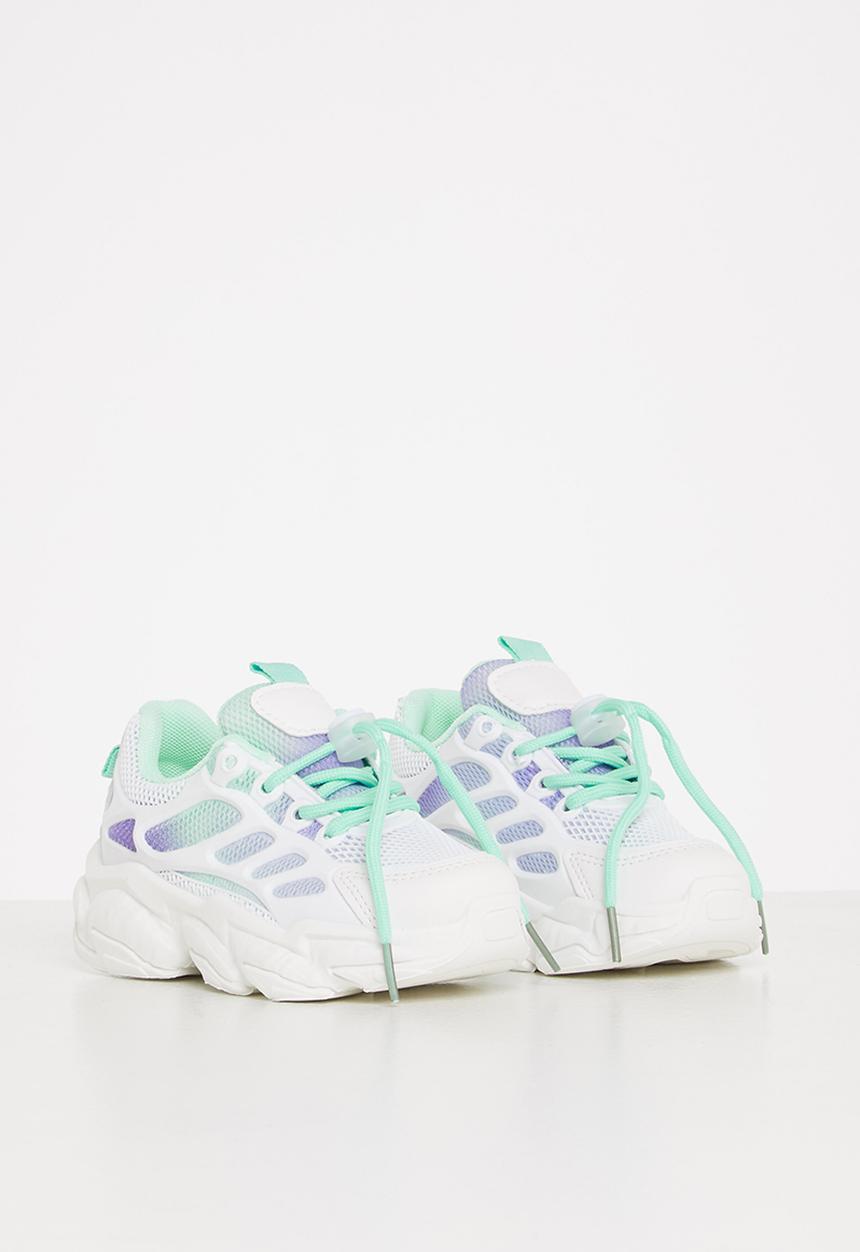 Pop Candy - Girls chunky sneaker - white & blue