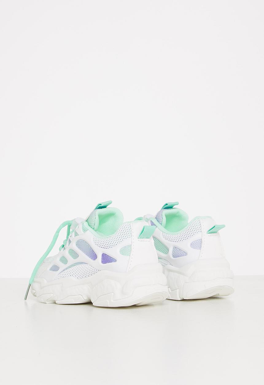 Pop Candy - Girls chunky sneaker - white & blue
