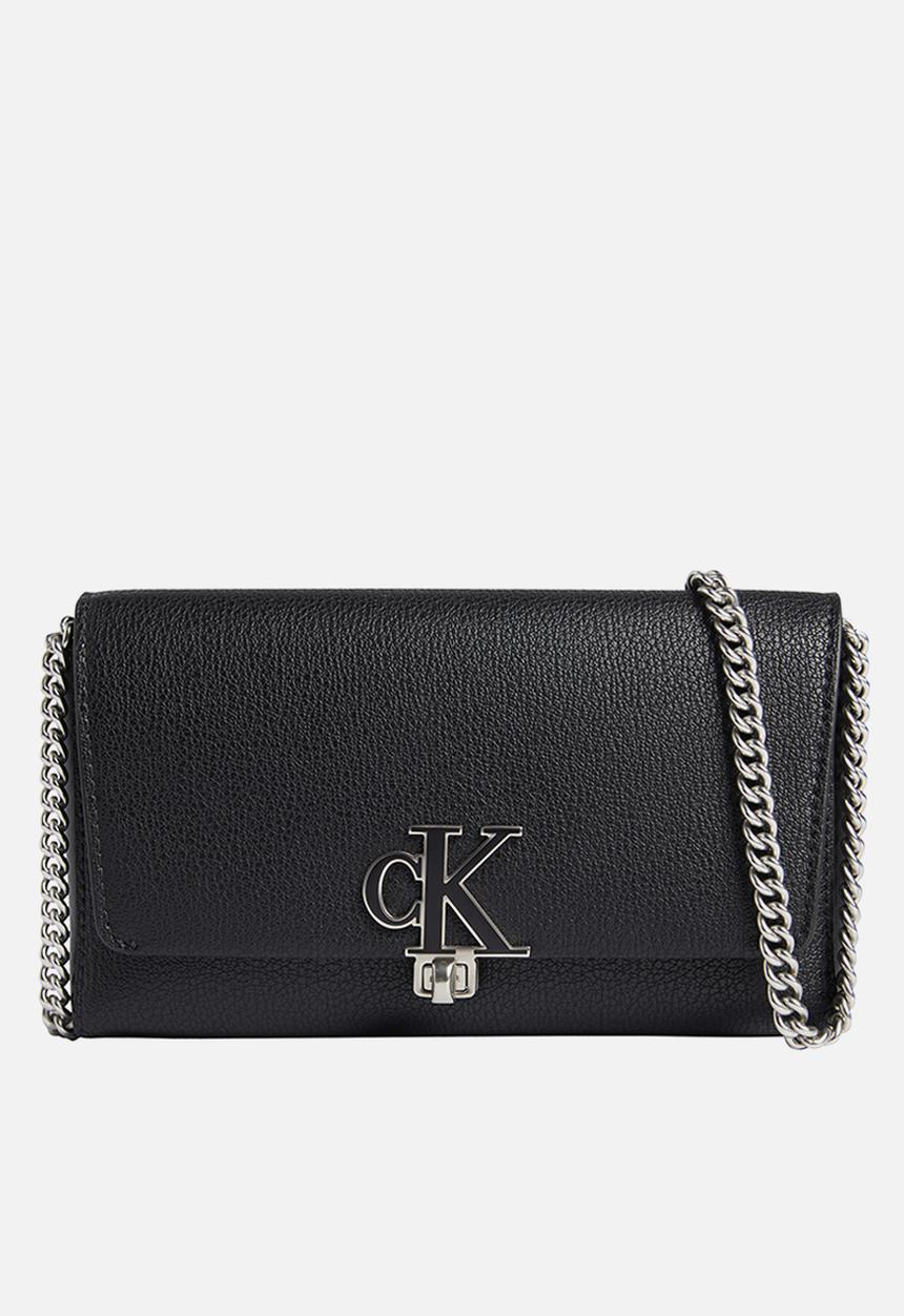Calvin Klein - Minimal monogram e/w phone xbody - black