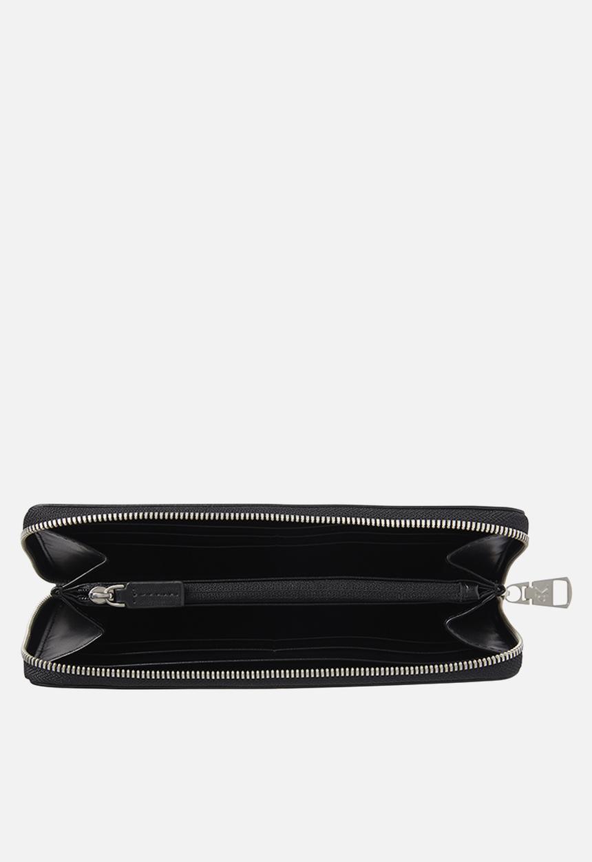 Calvin Klein - Sculpted zip around two tone - black