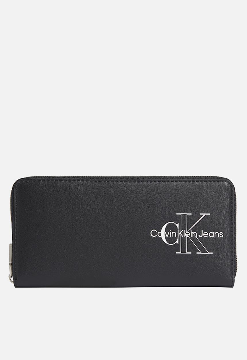 Calvin Klein - Sculpted zip around two tone - black