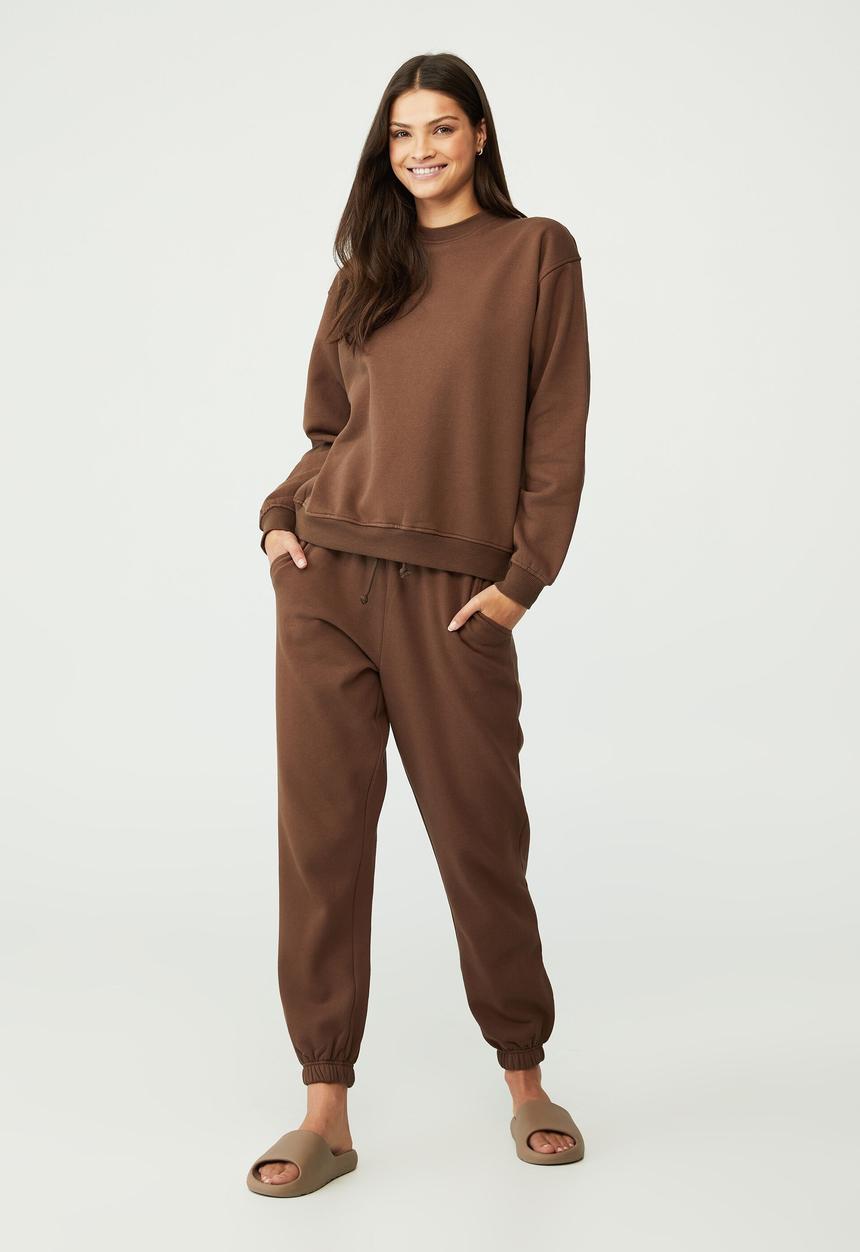 Cotton On - Classic crew sweatshirt - brown