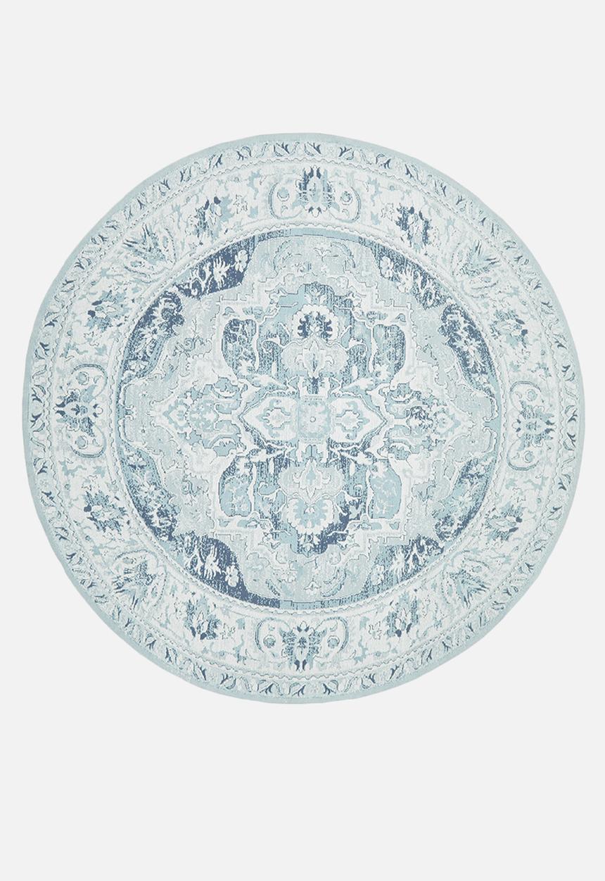Hertex Fabrics - Heritage round rug - bluestone