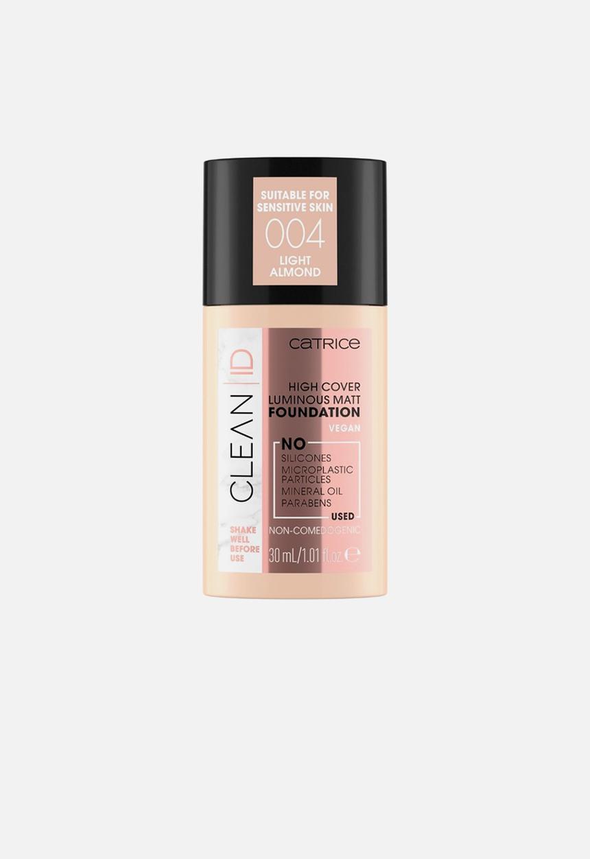 Catrice - Clean ID High Cover Luminous Matt Foundation - Light Almond