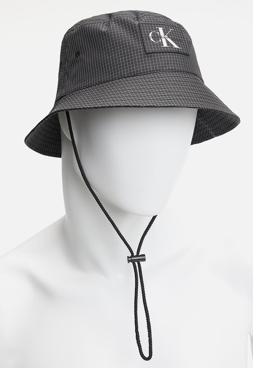 Calvin Klein - Utility grid bucket hat - storm front