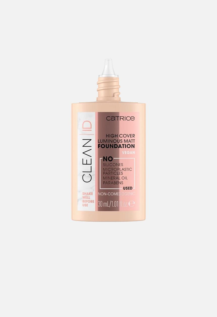Catrice - Clean ID High Cover Luminous Matt Foundation - Neutral Sand