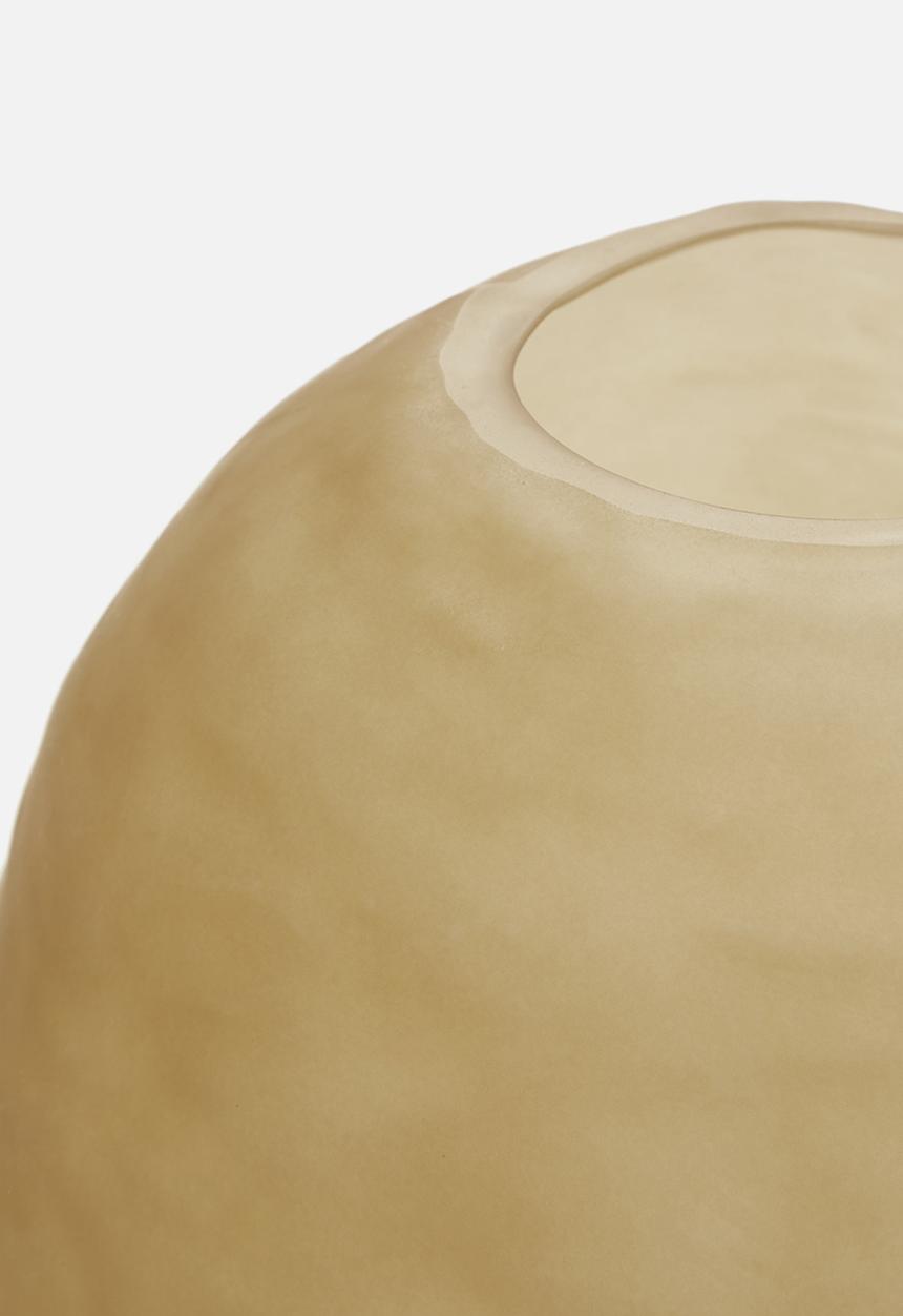 Hertex Haus - Stone vase round large - amber