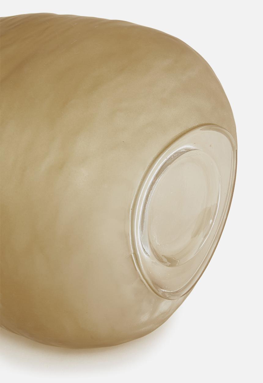 Hertex Haus - Stone vase round large - amber