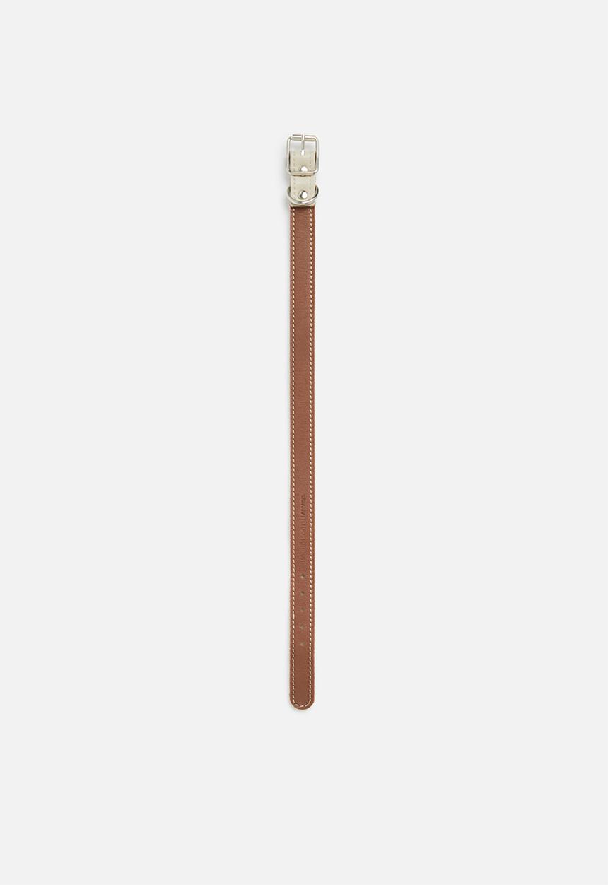 Houndstooth - Straight collar - tobacco