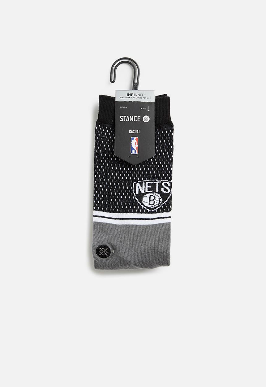 Stance Socks - Nets shortcut 2 socks - black & grey 