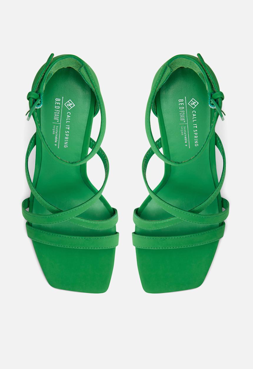 Call It Spring - Kelli heel - bright green