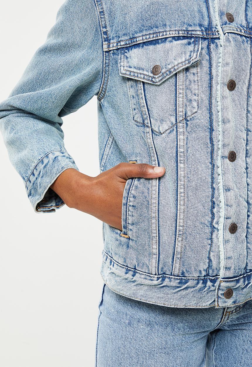 Levi’s® - Ex bf sherpa trucker strangerways - blue