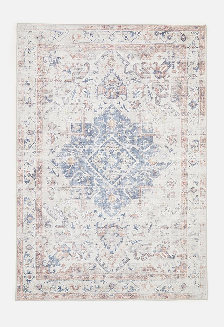Fotakis - Option rug - antique rust & teal blue