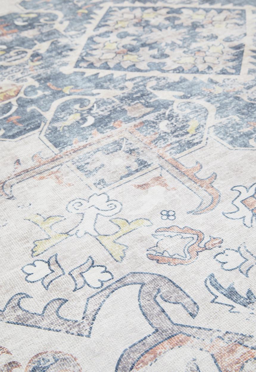 Fotakis - Option rug - antique rust & teal blue