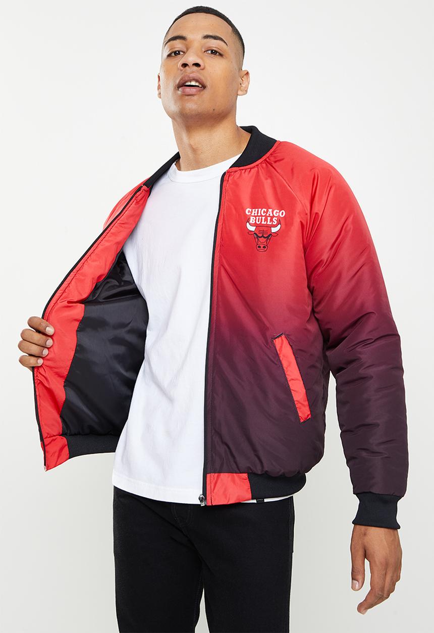 NBA - Bulls bomber jacket - black & red