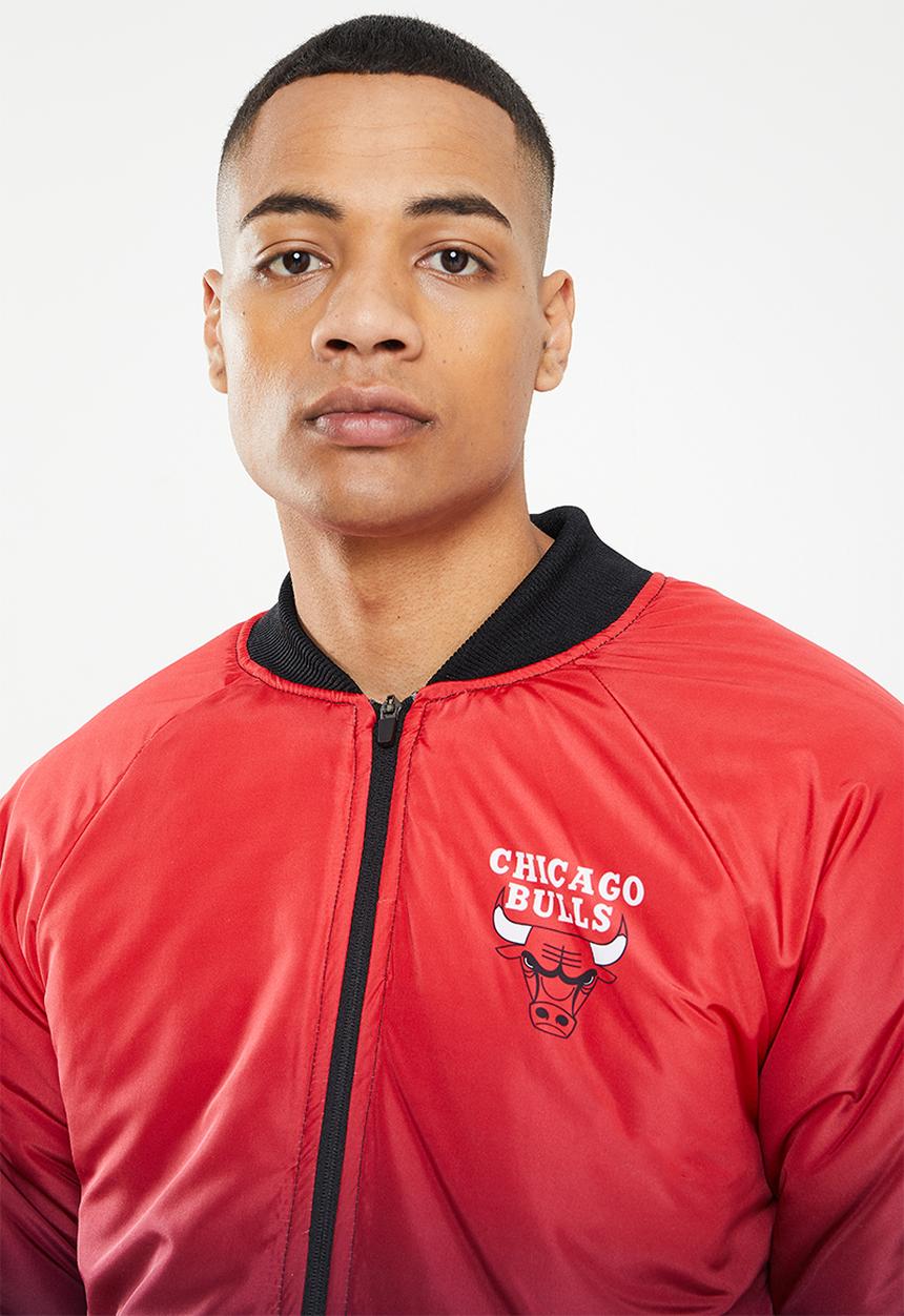 NBA - Bulls bomber jacket - black & red
