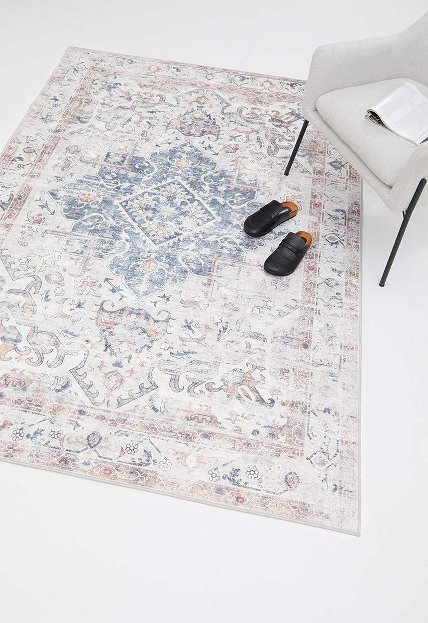Fotakis - Option rug - antique rust & teal blue