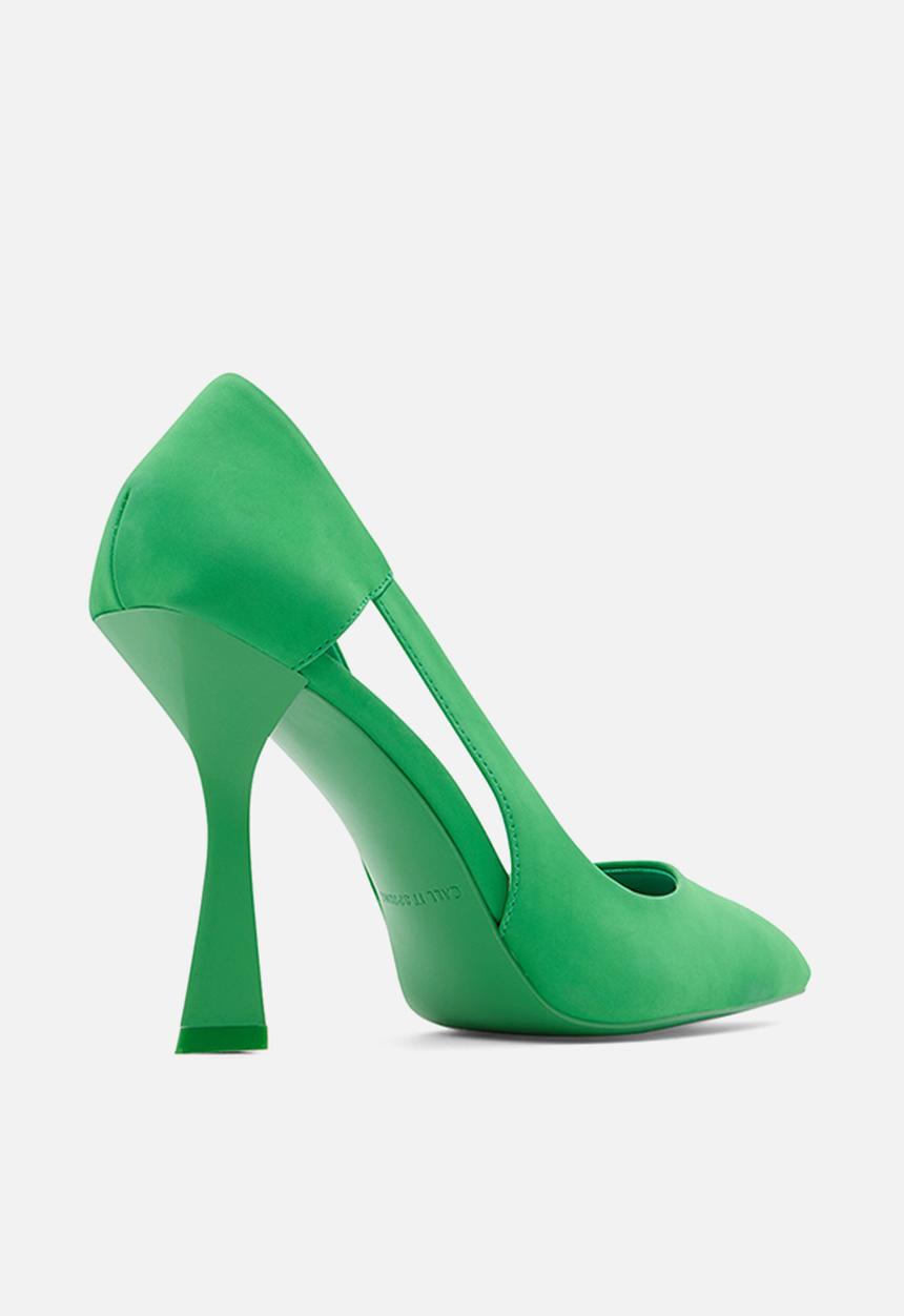 Call It Spring - Laurelle court heel - bright green