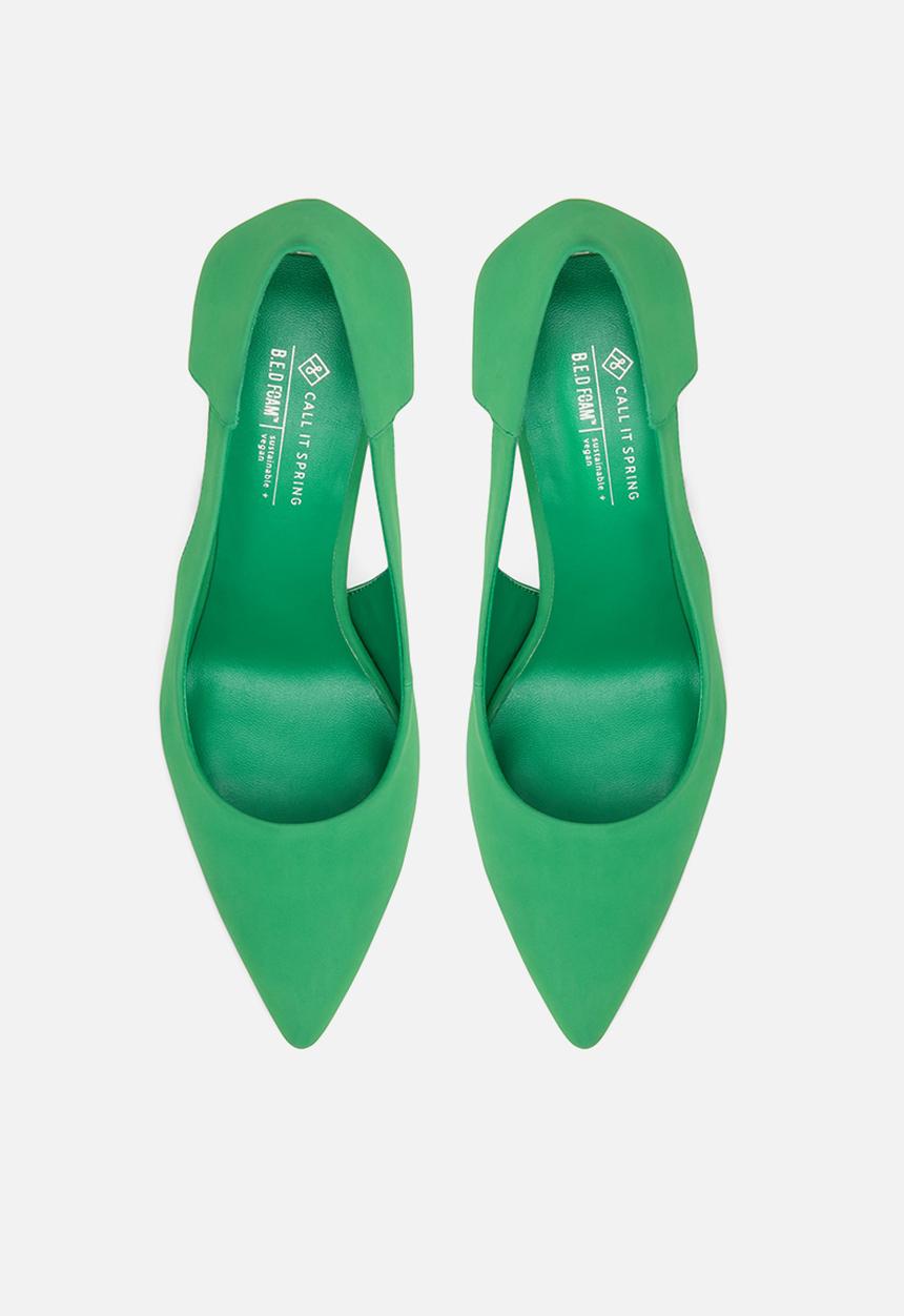 Call It Spring - Laurelle court heel - bright green