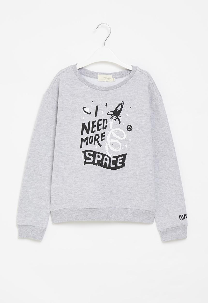 Superbalist Kids - Boys nasa crew sweatshirt - grey