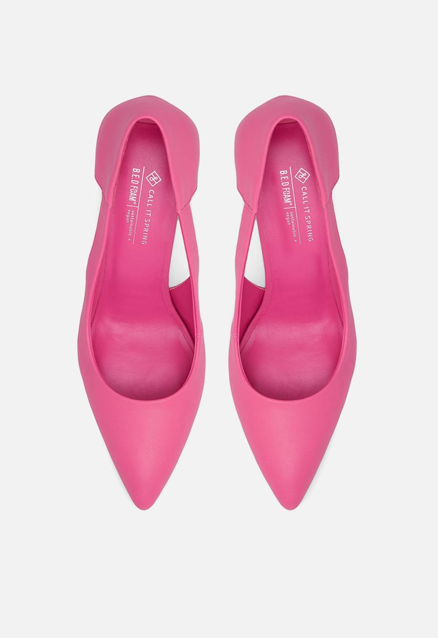Call It Spring - Laurelle court heel - bright pink