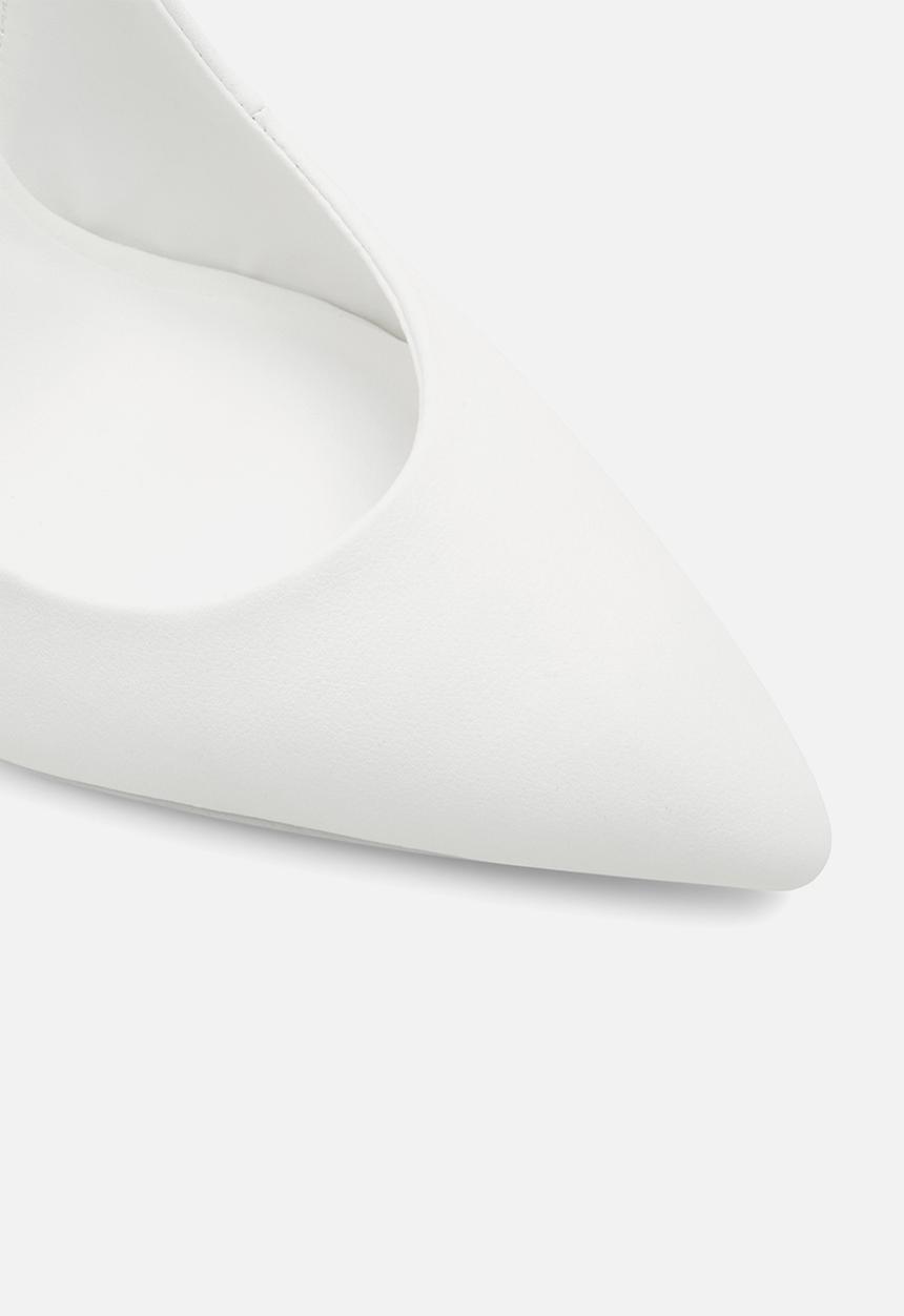 Call It Spring - Laurelle court heel - white