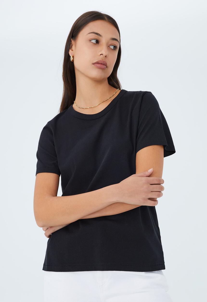 Cotton On - The 91 classic organic tee - black