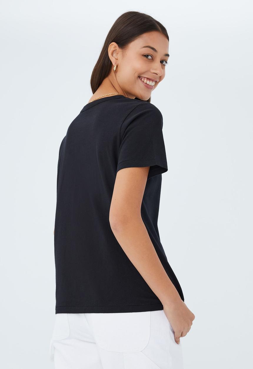 Cotton On - The 91 classic organic tee - black