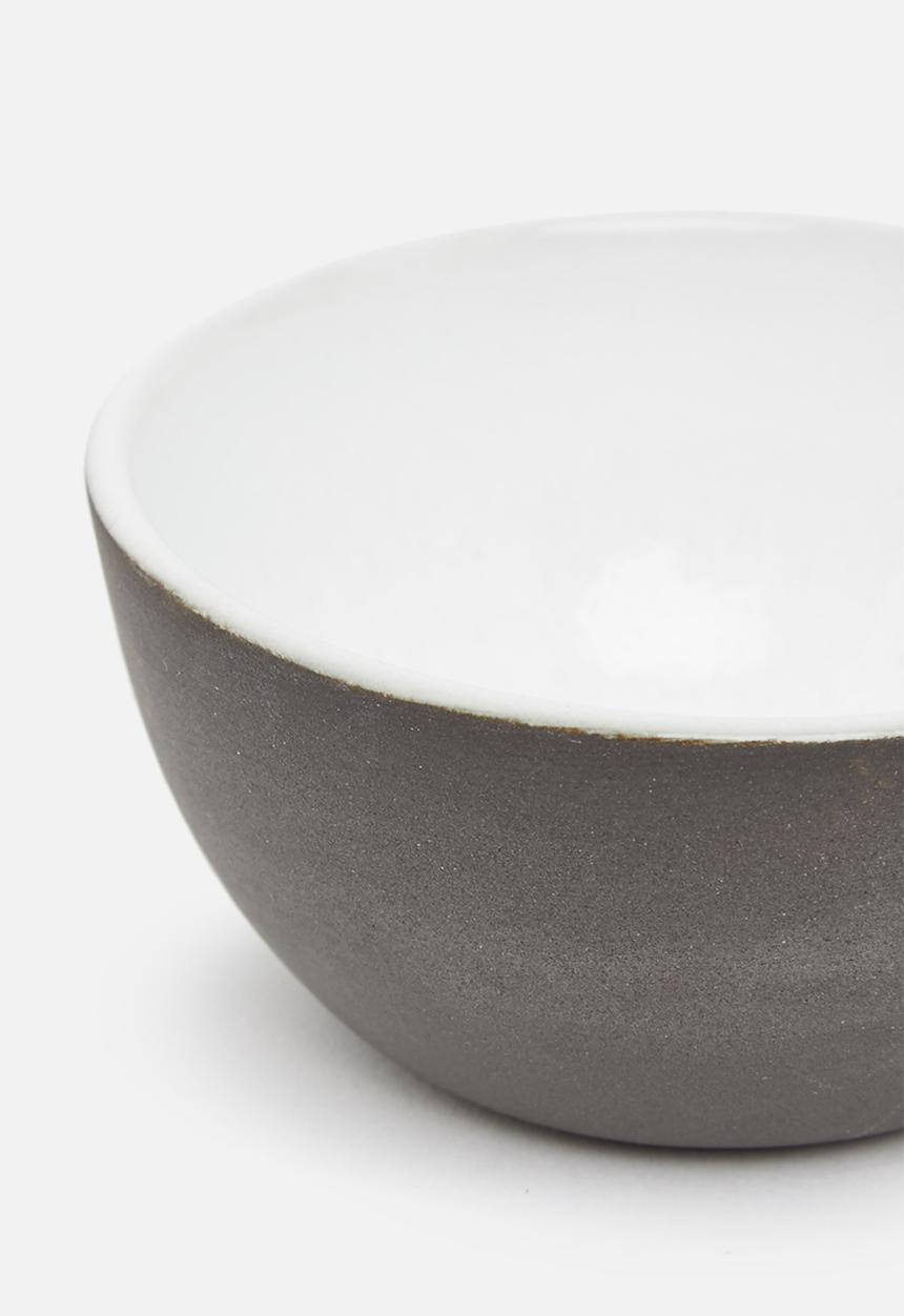 Urchin Art - Set of 2 pinch pot - black & white