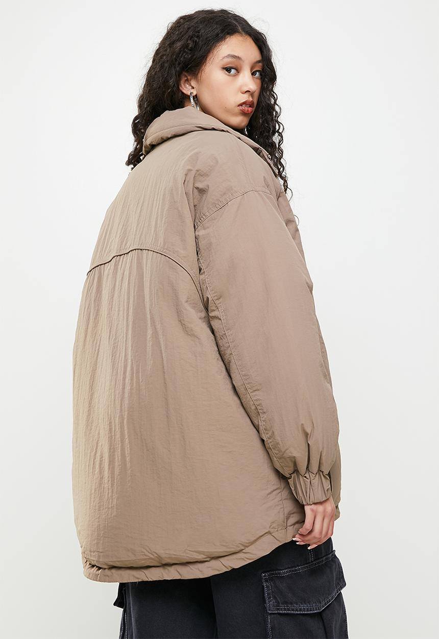 Factorie - Oversized puffer jacket - burnt iron