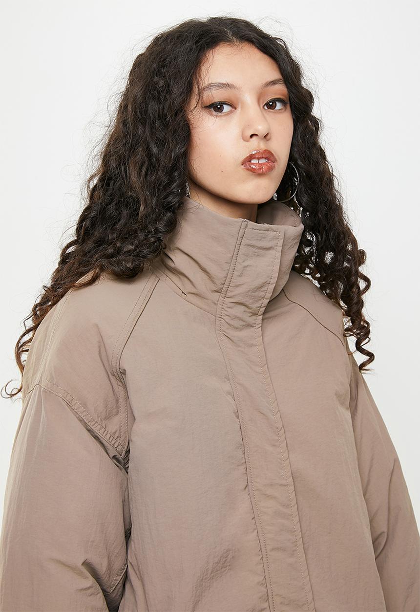 Factorie - Oversized puffer jacket - burnt iron