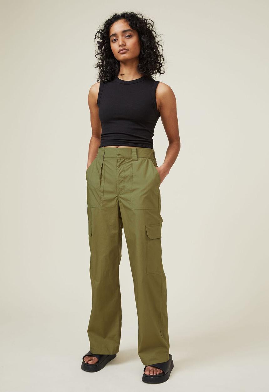 Cotton On - Scout cargo pant - khaki green