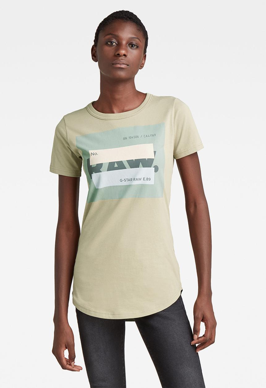 G-STAR - Raw. cvrd long slim r t - lt moss