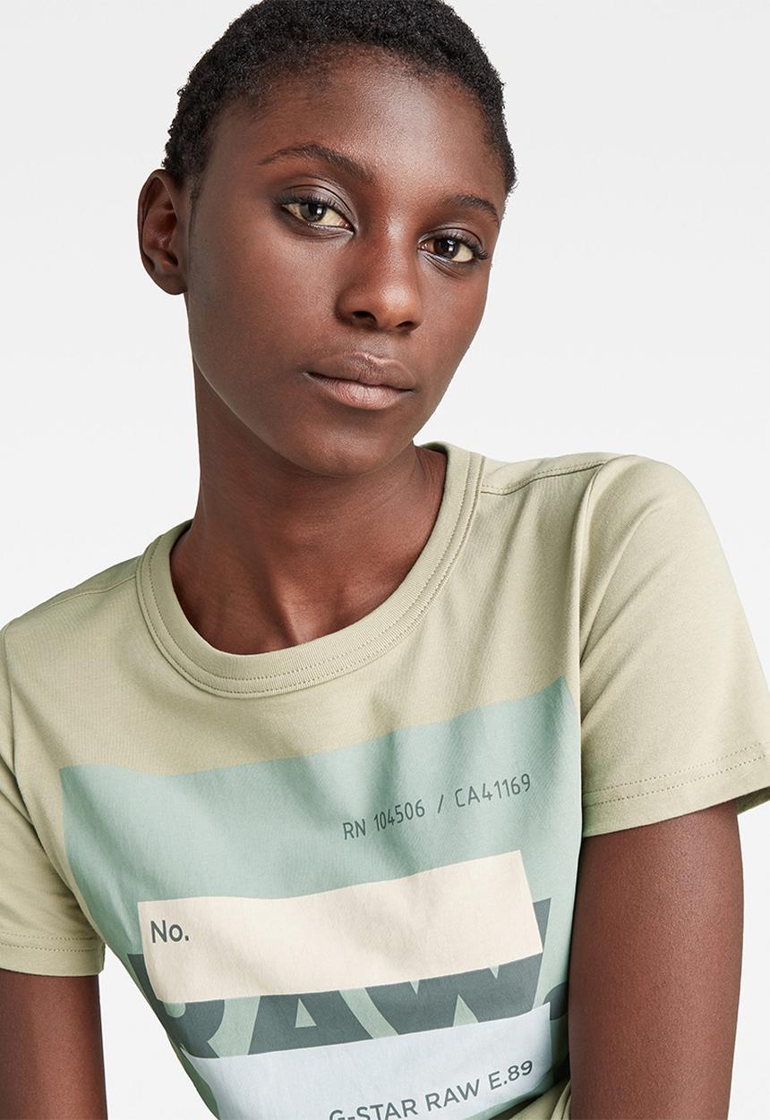 G-STAR - Raw. cvrd long slim r t - lt moss