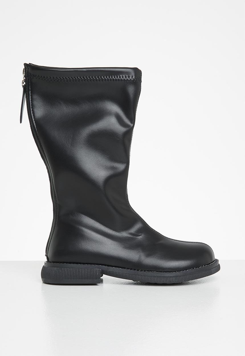 Pop Candy - Girls faux leather boots - black