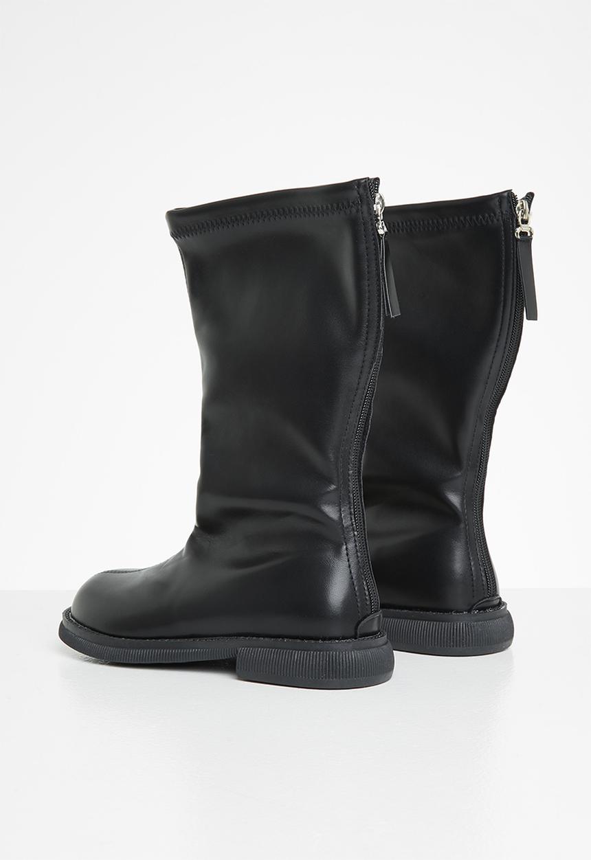 Pop Candy - Girls faux leather boots - black