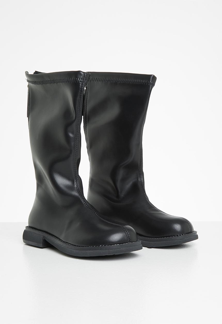 Pop Candy - Girls faux leather boots - black