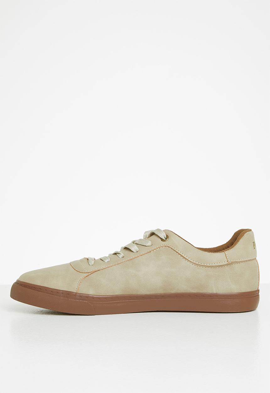 POLO - Gumsole crest trainer - stone