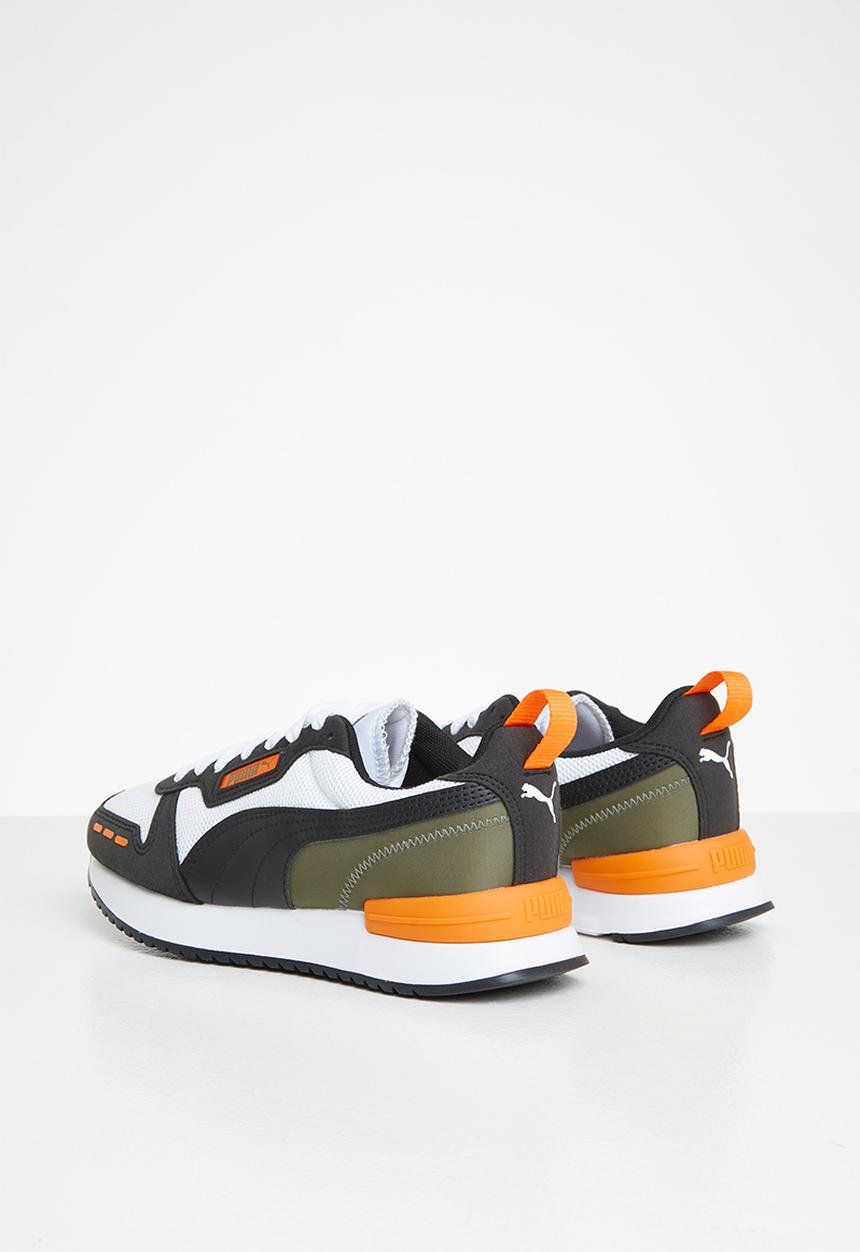 PUMA - Puma r78 jr - puma white-puma black-vibrant orange
