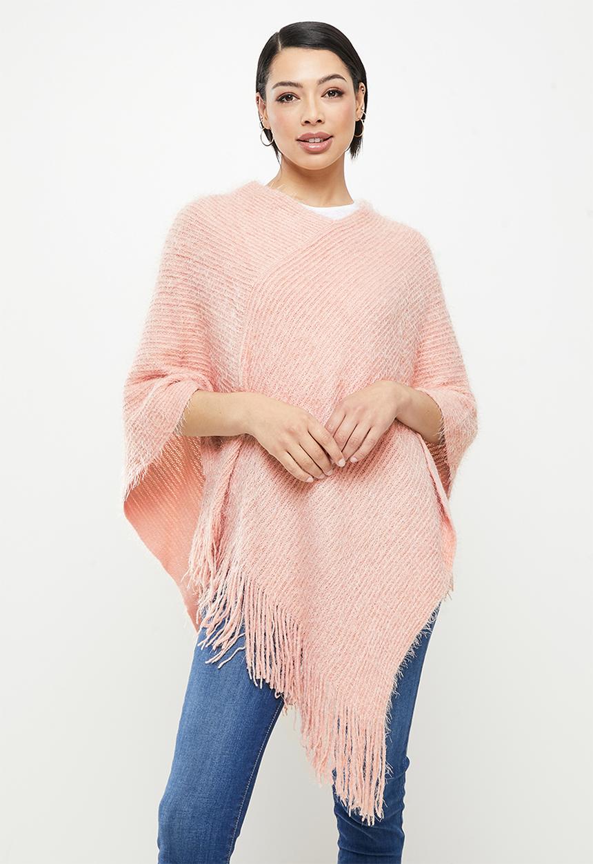 Stella Morgan - Soft frill poncho - pink