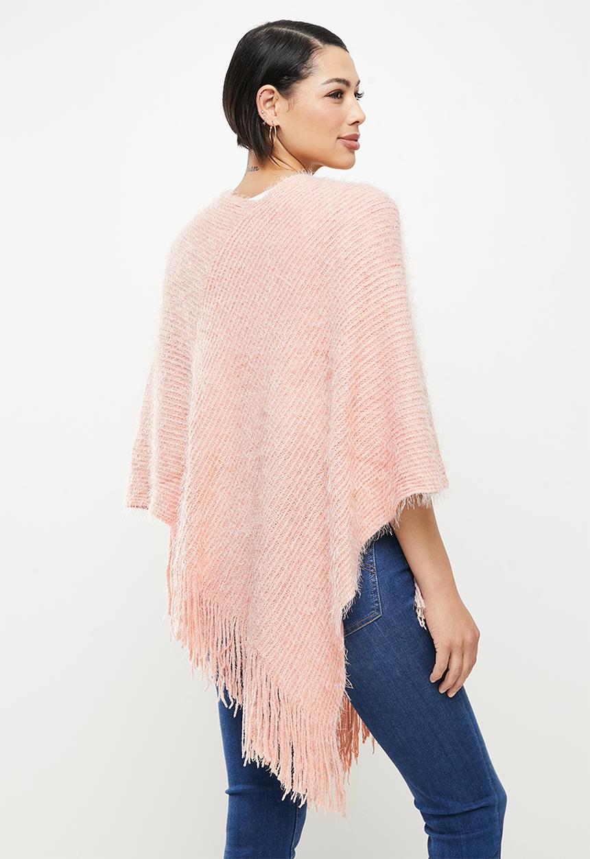 Stella Morgan - Soft frill poncho - pink