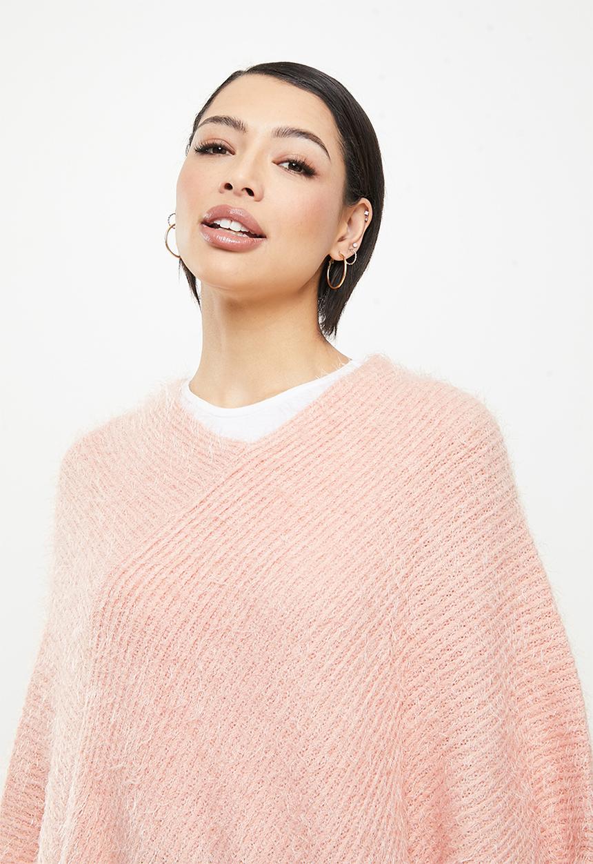 Stella Morgan - Soft frill poncho - pink