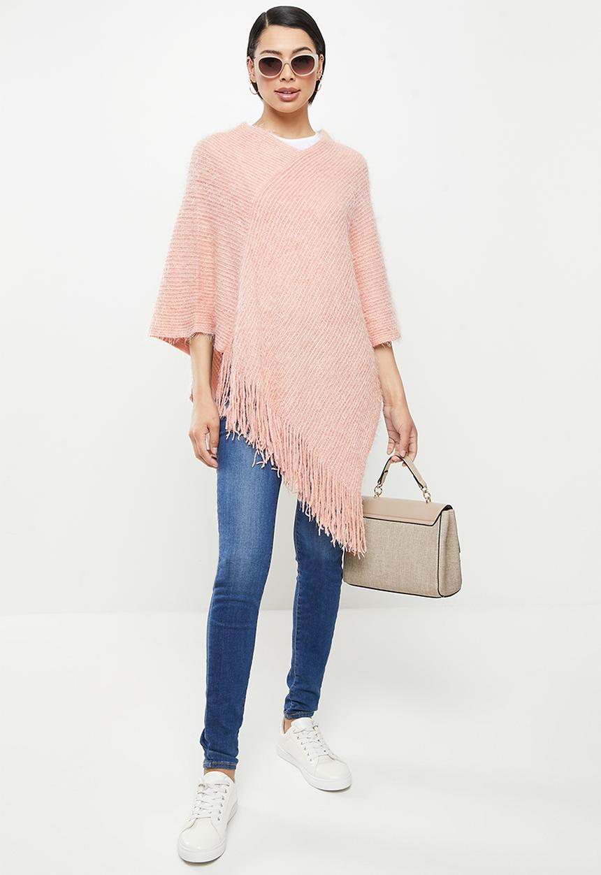 Stella Morgan - Soft frill poncho - pink