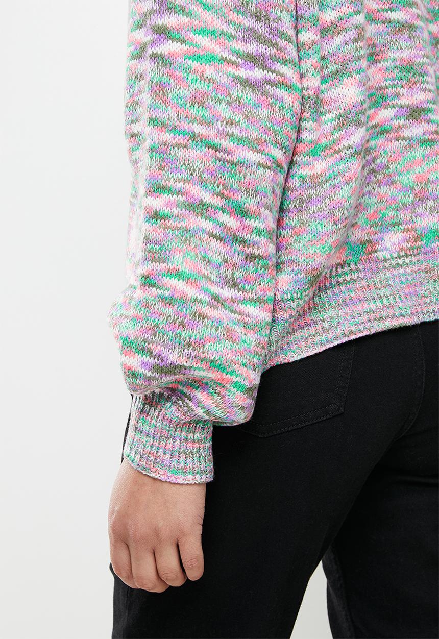 Stella Morgan - Marl knitted multicolour jersey - lilac