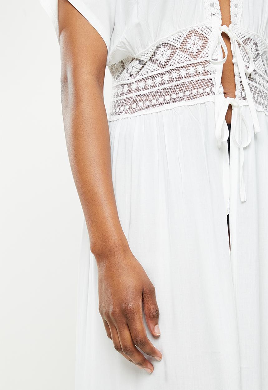 dailyfriday - Long bohemian kaftan - white