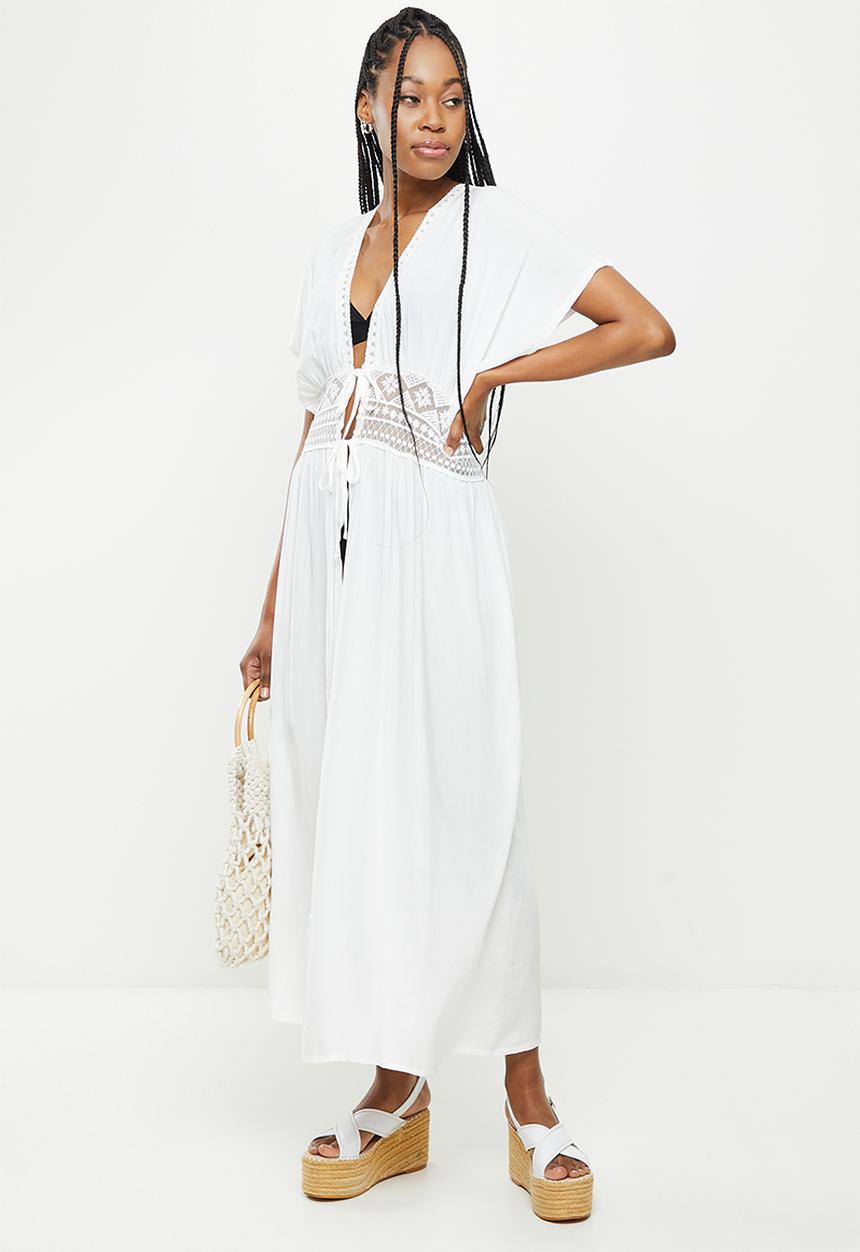 dailyfriday - Long bohemian kaftan - white
